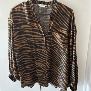 & Other Stories Zebra Blouse